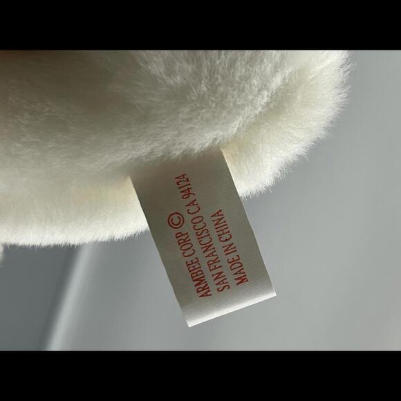 Vintage Armbee White Bunny Rabbit with Pink Ribbon around Neck and Pink Nose* - Picture 6 of 6